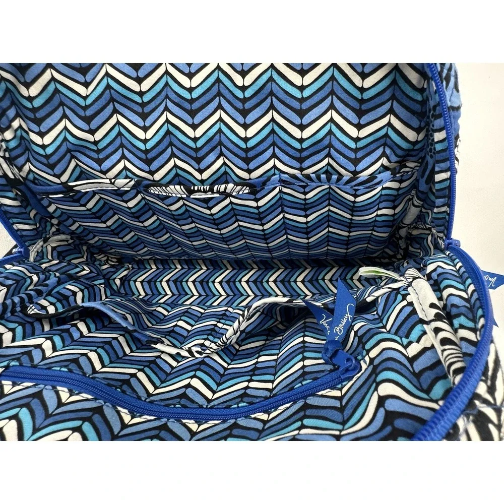 VERA BRADLEY Glenna Satchel Blue Bayou Quilted Shoulder Bag With Wallet Retired - Picture 6 of 13